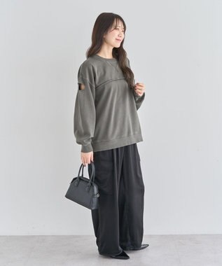 Green Parks ・ＤＯＵＢＬＥ　ＦＬＡＧＳ　カットオフピグメントスウェ Charcoal Gray