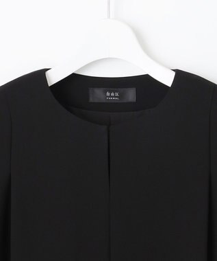 自由区 FORMAL 【洗える】セオアルファバラシャ ウォッシャブル ワンピース ブラック系