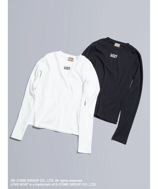 Green Parks ■別注　ＬＯＶＥ　ＢＯＡＴ　リブタイトロンＴ Off White