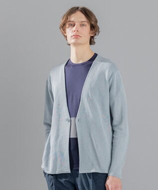 JOSEPH HOMME ドライペーパープレーン 　ニットカーディガン サックスブルー系