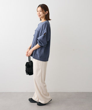 Green Parks ・ＤＯＵＢＬＥ　ＦＬＡＧＳ　カットオフピグメントスウェ Navy