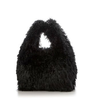 UNBILLION カシュカシュ cachecache / シャギーエコファーショッパーバッグ ブラック