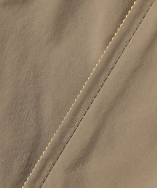 23区 L 【撥水加工】ソフトメモリータフタ ミドル丈 ブルゾン ライトカーキ系