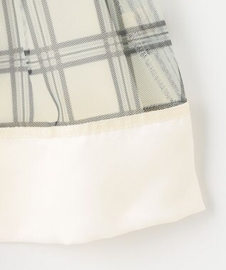 組曲 KIDS 【110-140㎝】ノエルチェック チュールスカート オフホワイト系5