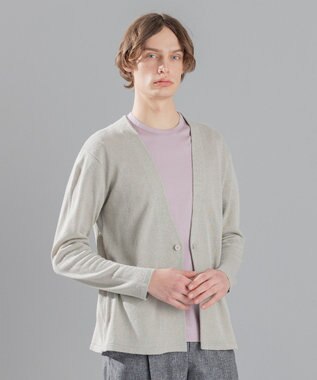 JOSEPH HOMME ドライペーパープレーン 　ニットカーディガン ベージュ系