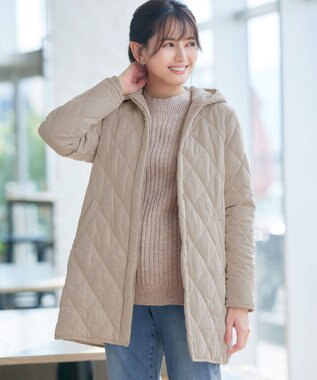 Tiaclasse メランジケーブルラグラントップス グレージュ