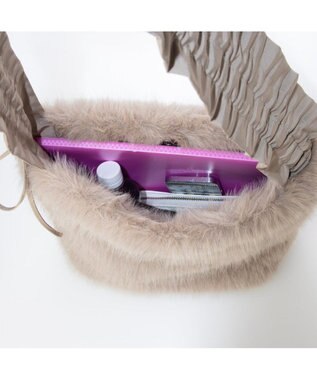 UNBILLION カシュカシュ cachecache / フリルワンハンドルエコファートート オーク