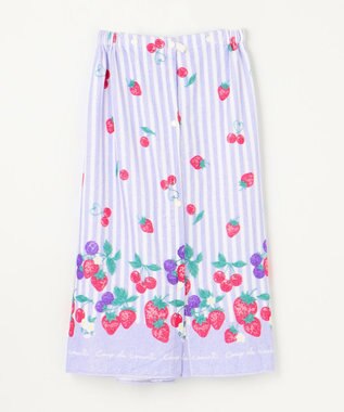 ANY KIDS ラップタオル 70cm ストライプ×フルーツ