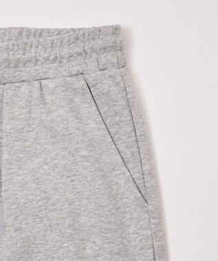 WEGO 【ウエストゴム/MLサイズ展開/ユニセックス着用ITEM】ボンディングワイドスウェットパンツ 杢グレー