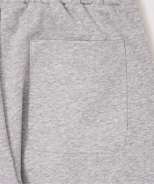 WEGO 【ウエストゴム/MLサイズ展開/ユニセックス着用ITEM】ボンディングワイドスウェットパンツ 杢グレー
