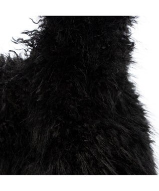 UNBILLION カシュカシュ cachecache / シャギーエコファーショッパーバッグ ブラック