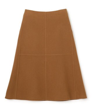 BEIGE， LEMOORE / ウールリバーAラインスカート Caramel