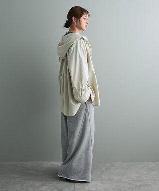 CRAFT STANDARD BOUTIQUE フーディーオーバーサイズシャツ Light Beige