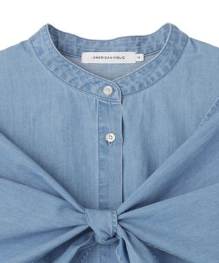 AMERICAN HOLIC スカーフセットデニムシャツ Light Indigo