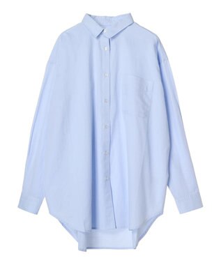 AMERICAN HOLIC ＵＶカット加工バックタックシャツチュニック Sax