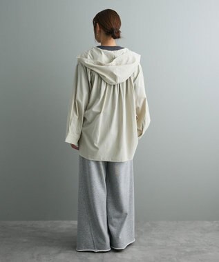 CRAFT STANDARD BOUTIQUE フーディーオーバーサイズシャツ Sax