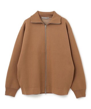 UNFILO MENS 【男女兼用/新色追加】スウェットライク ジップ タートルネックニット [24年秋冬商品] ベージュ