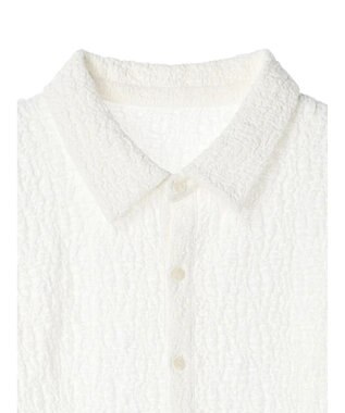 Green Parks AnriettMusee ふくれジャガードシャツ Off White