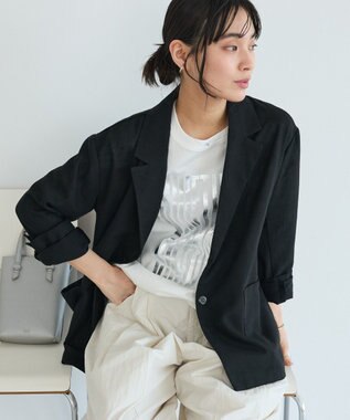 CRAFT STANDARD BOUTIQUE リネンライクオーバーサイズジャケット