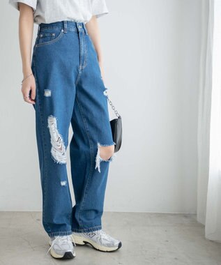 WEGO ヘビークラッシュローライズパンツ