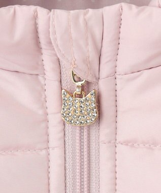 ANY KIDS 【洗濯機OK】中綿リボンコート ピンク