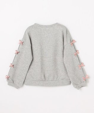 ANY KIDS 袖リボン トレーナー グレー