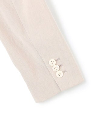 23区 【先行予約】リネンレーヨンストレッチ ダブルジャケット ベージュ系