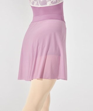 Chacott ショートスパッツ付スカート グレイッシュライラック