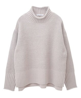 Green Parks ｍｏｋｏモールモックネックニットプルオーバー Gray