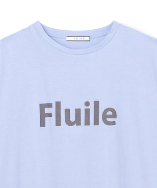 BEIGE， STELLERITE / コットンロゴTシャツ Sax