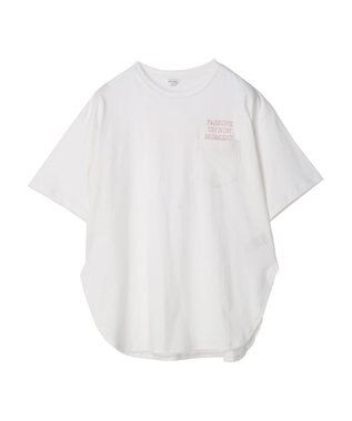 AMERICAN HOLIC ポケット付きロゴカットチュニック Off White