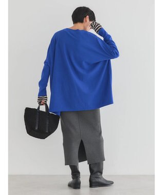 AMERICAN HOLIC バイパチポンチョライクＢＩＧニットチュニック Blue