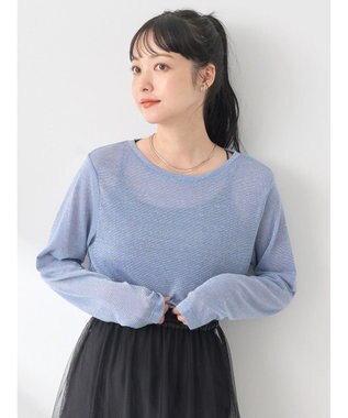 earth music&ecology ラメシアープルオーバー