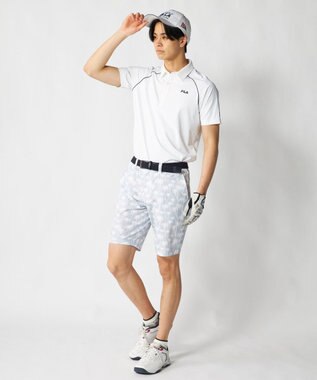 FILA GOLF／marie claire 【FILA GOLF】ラグラン半袖ポロシャツ オフホワイト
