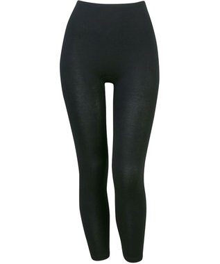 Wing あったかインナー オーガニックコットン混  やわらかくやさしい肌ざわり 【綿の贅沢オーガニック】 綿混 ボトム 足首丈 秋 冬 ER4831 ウイング／ワコール ブラック