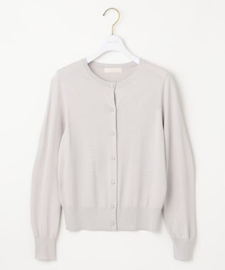 ANY SIS 【接触冷感 / UVケア】ベーシッククールタッチ カーディガン ライトグレー