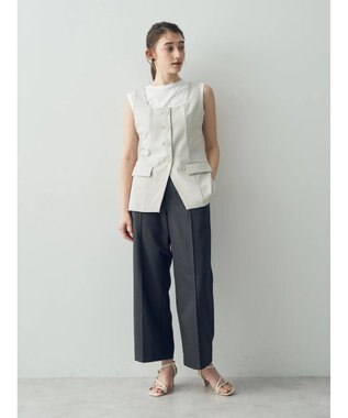 YECCA VECCA リネンライクビスチェベスト Light Beige