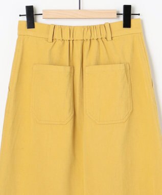 SHARE PARK LADIES 【洗える】モールスキンスカート イエロー系