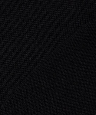 23区 【洗える】エンブロイダリー フラワーレースコンビ ニット ブラック系