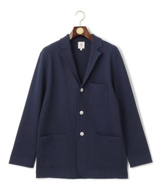 J.PRESS MEN 【High twist links】ニットブレザー ネイビー系