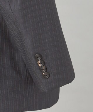 GOTAIRIKU 【Loro Piana Fabric】365 通年スーツ(グレー×ストライプ) グレー系1
