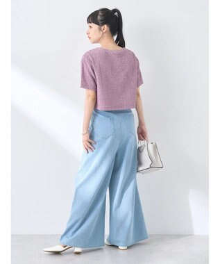 earth music&ecology ホイップ風ジャガードプルオーバー Pink