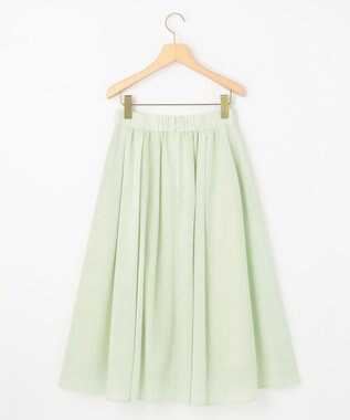 組曲 【セット着用可】ウールライクサキソニータック スカート スモーキーグリーン系