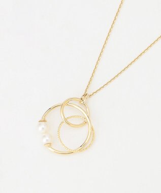 J.PRESS LADIES パールリング ネックレス ゴールド系