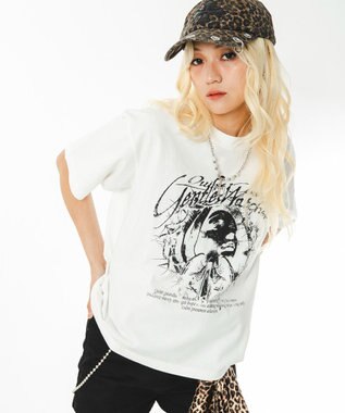 WEGO 【ユニセックス着用ITEM】ブリーチグラフィックT（SS） ホワイト