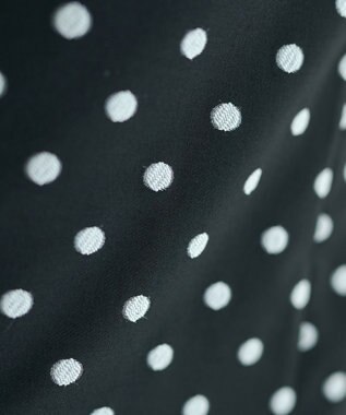 YECCA VECCA ドット柄バルーンキャミワンピース Black