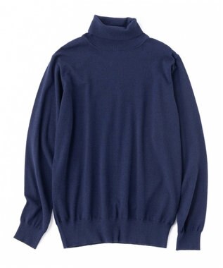 UNFILO MENS 【男女兼用】ライトウォームタートルネックニット ネイビー
