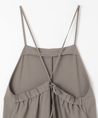 ANY L 【接触冷感/UVケア】イージーケア サロペットパンツ モカブラウン