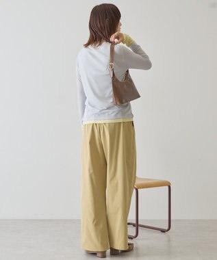 AMERICAN HOLIC 配色シアーレイヤードプルオーバー Yellow