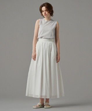 uncrave 【手洗い可】シアー ラメ ノースリーブニット（uncrave STANDARD） シルバー